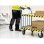 Cantonière murale arrondie Durable 1115130 Noir Jaune 1000 mm x 50 mm