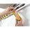 Cantonière murale arrondie Durable 1115130 Noir Jaune 1000 mm x 50 mm