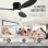 Deckenventilator mit Licht Generica 30W 105cm 6 Stufen Leise Reversibel Fernbedienung