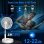 Tragbarer und Bodenventilator Faltbar Generica 7200mAh 4 Stufen Fernbedienung Timer Leise