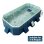 Piscina Plegable No Inflable 253 x 133 cm para Familias y Mascotas