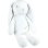 Peluche Jemini Luminou Conejo Luminoso Blanco 30 cm Tejido Fotoluminiscente