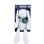 Peluche Jemini Luminou Conejo Luminoso Blanco 30 cm Tejido Fotoluminiscente