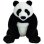 Peluche Jemini Toodoo Panda 45 cm Design Réaliste Blanc Noir
