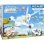Playset Bandai R.O.N. Jet Enquêtes Sauvages con 2 figure articolate