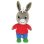 Peluche Trotro Jemini Burro Doux 23 cm Multicolore