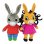 Peluche Trotro Jemini Burro Doux 23 cm Multicolore