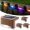Luz solar RGB Autrucker para escalones 4 unidades impermeable automática