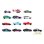 Set Majorette Neon Racer 13 Veicoli 1/64 Graffiti Neon