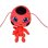 Peluche Bandai Tikki Miraculous 15cm Kwami Criação Olhos Azules Bordados