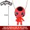 Peluche Bandai Tikki Miraculous 15cm Kwami Criação Olhos Azules Bordados