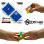 Pack Cubo Speed NexCube Classic 3x3 y 2x2 Magnético Ajustable Multicolor