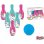 Set de Bolas Infantil Mondo Unicornio 6 Quilles y 1 Bola Plástico Resistente