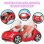 Auto Giocattolo Bandai Miraculous VW E-Beetle Cabriolet 2 Posti Rossa e Nera