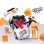 Bandai Stuntman Stu Crash Racing Car COSS8200 Spielset mit artikulierter Figur