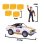 Bandai Stuntman Stu Crash Racing Car COSS8200 Spielset mit artikulierter Figur
