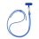 Correa para el cuello Celly para smartphones Azul Cuero PU 1,4 m