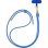 Correa para el cuello Celly para smartphones Azul Cuero PU 1,4 m