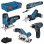 Kit Bosch Professional 12V 5 Utensili GSR/GST/GOP/GKS/GSA 3 Batterie 3Ah XL-BOXX