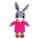 Jemini Peluches Set Trotro Family 4 Peças 15/23/11 cm Felpa Bordada