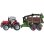 Véhicule de construction SIKU Massey Ferguson avec remorque forestière et grue