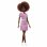 Barbie Fashionistas Puppe 29,8 cm Schwarze Lockiges Haare Gestreiftes Polo-Kit Mint-Grün Rosa