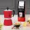 Cafetera italiana Bialetti Rainbow 0,30 L 6 tazas aluminio roja