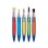 Lot de 5 Pinceaux Plats Synthétiques Pelikan pour Beaux-Arts