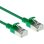 Cavo di rete ACT CAT6A slimline S/FTP LSZH verde 0,15 m RJ45