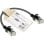Netzwerkkabel ACT CAT6A slimline S/FTP LSZH Schwarz 0,15 m