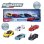 Kit Regalo Majorette 5 Veicoli Metallizzati 1/64 Stile Lamborghini