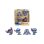Figurine Jada Disney Stitch 4-Pack Métal Fondue 6 cm Acabado Métallique