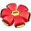Disco Plegável Goliath Phlat Ball Junior Vermelho 6" que se transforma em bola de 4"