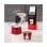 Cafetière italienne Bialetti Mini-express Magritte 90-100 ml avec 2 tasses