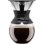 Caffettiera manuale Bodum Pour Over 1,0 L nera con filtro inox