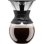 Caffettiera manuale Bodum Pour Over 1,0 L nera con filtro inox