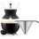 Caffettiera manuale Bodum Pour Over 1,0 L nera con filtro inox