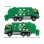 Camion Benne Majorette Volvo 1/43 Vert 25 cm Son Lumière Pièces Mobiles Contenant