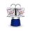 Cafetera italiana Bialetti Mini Express Kandinsky 2 tazas 90 ml con set de tazas