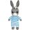 Peluche Jemini Luminou Trotro Fotoluminescente 25 cm (senza pile)