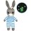 Peluche Jemini Luminou Trotro Fotoluminescente 25 cm (senza pile)
