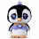Peluche Pinguino Deluxe Bandai Littlest Pet Shop Multicolore 25 Cm
