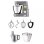 Robot Cuisine Kenwood KWL90.124SI 7L 1400W Écran LCD