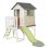 Smoby Life Maison Pilotis Caseta Elevée avec Toboggan 1,50 m et Plateforme