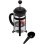 Cafetera manual Bodum Java 1 L en vidrio y acero inoxidable negro