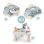 Asiento de actividades hinchable Smoby Little Cosy con mesita extraíble
