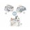 Asiento de actividades hinchable Smoby Little Cosy con mesita extraíble