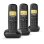 Kabelloses Telefon Gigaset Basic 100 Trio DECT 3 Hörer LCD-Display 1,5" Freisprechen Anrufblockierung