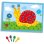 Kit Tavola a Piastrelle SES Creative con 4 Carte e Tasselli Colorati
