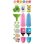 Kit creativo Clementoni Crea Tus Fluos Sweet Pets 2 Pack